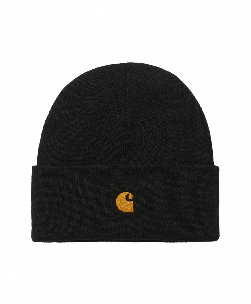 CARHARTT WIP CHASE BEANIE BLACK/GOLD