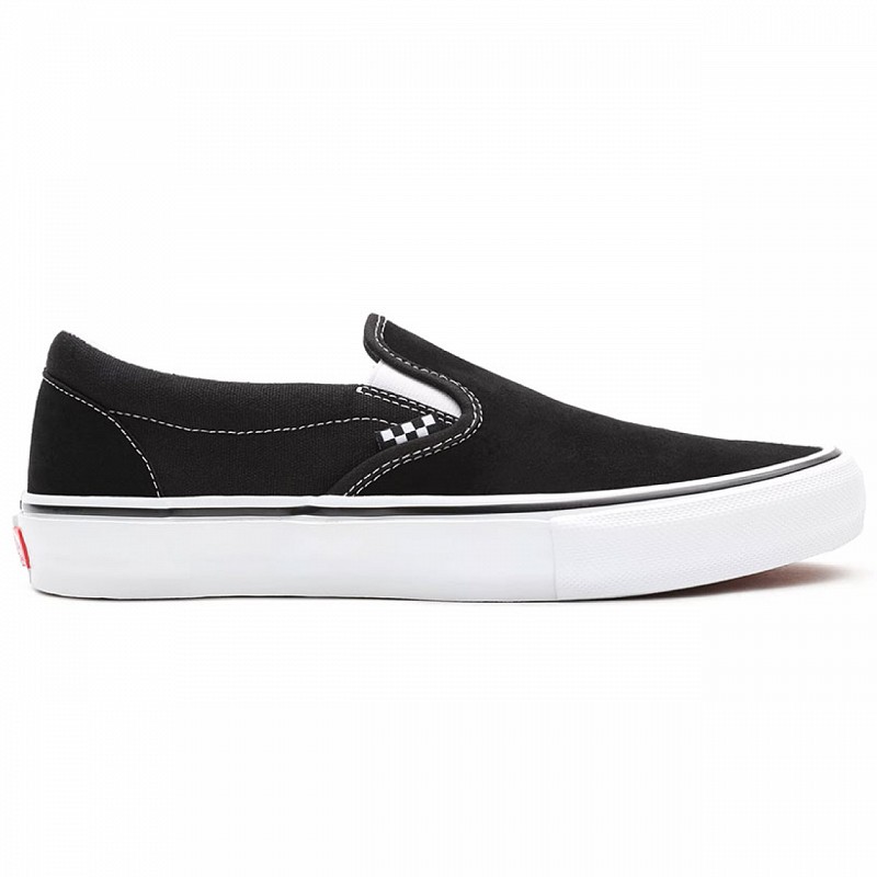 VANS SKATE SLIP-ON BLACK/WHITE