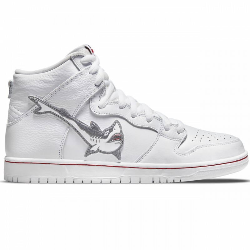 NIKE SB X OSKI DUNK HIGH PRO GREAT WHITE SHARK WHITE/COOL GREY