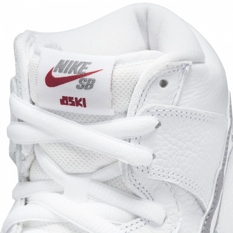 NIKE SB X OSKI DUNK HIGH PRO GREAT WHITE SHARK WHITE/COOL GREY