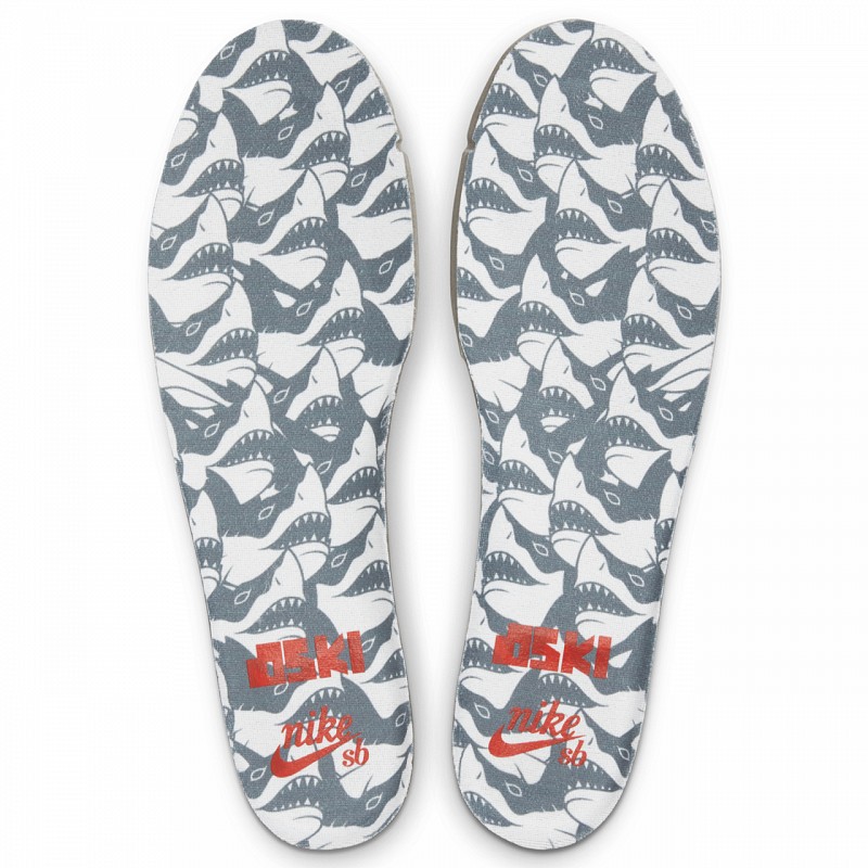 NIKE SB X OSKI DUNK HIGH PRO GREAT WHITE SHARK WHITE/COOL GREY