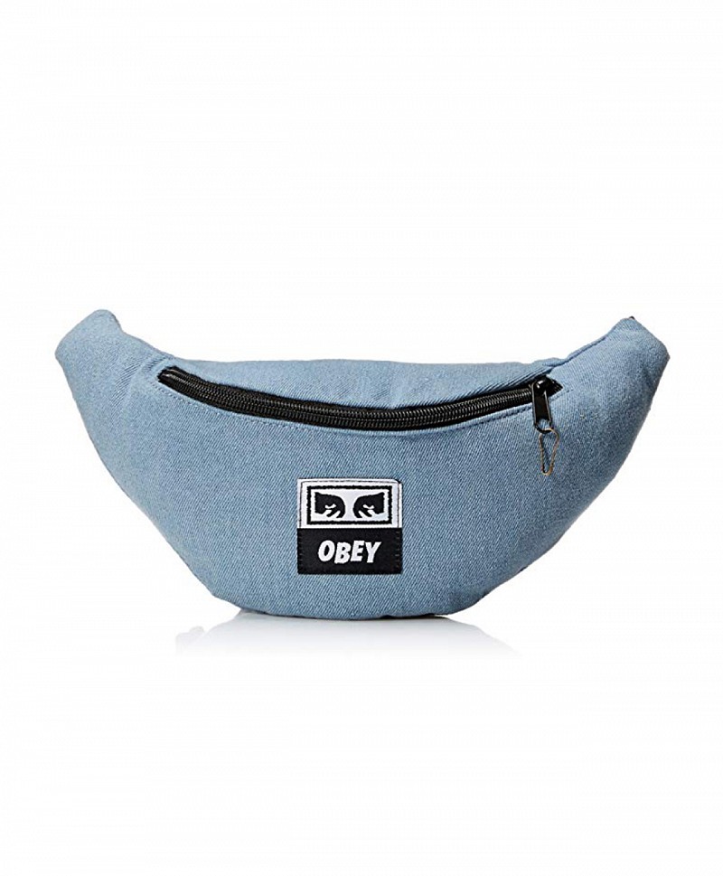 OBEY WASTED HIP BAG DENIM