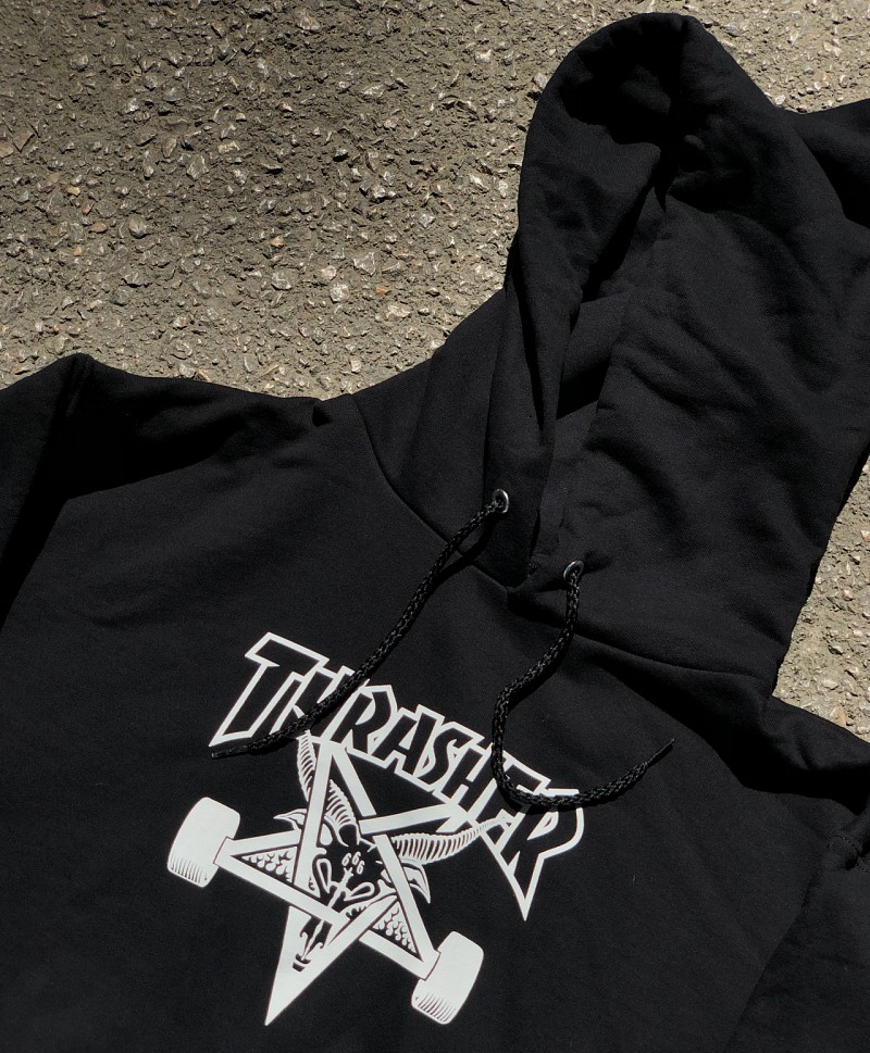 THRASHER SKATEGOAT HOOD BLACK