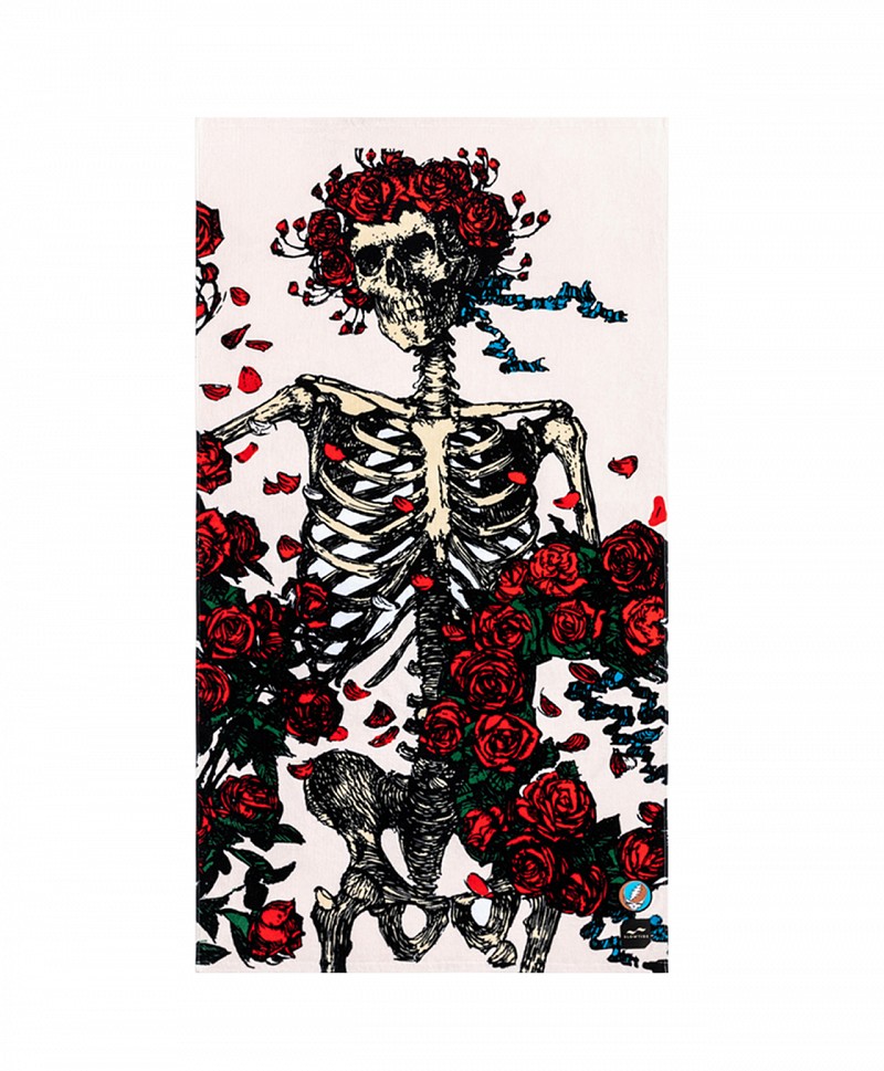 SLOWTIDE X GRATEFUL DEAD SKULL ROSES TOWEL MULTI Sold out