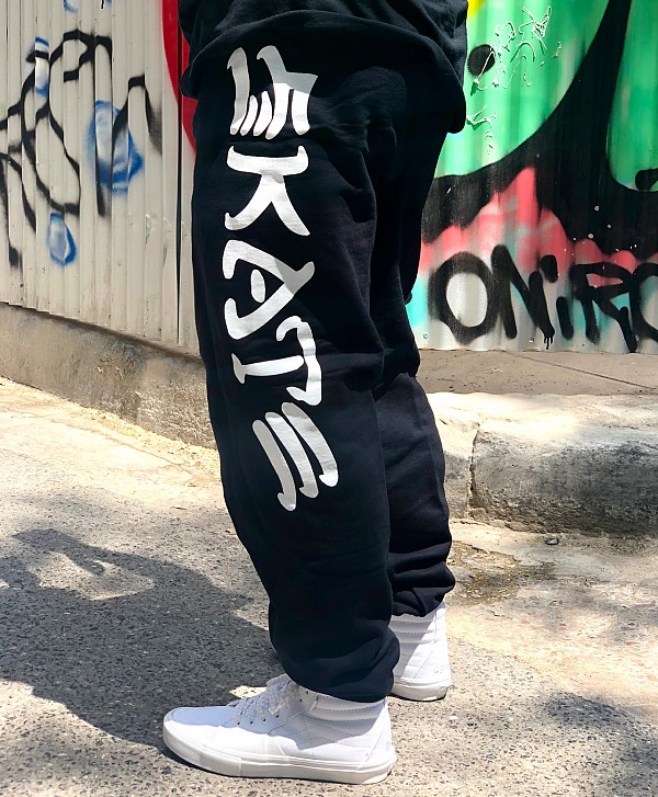 THRASHER SKATE AND DESTROY SWEATPANTS BLACK