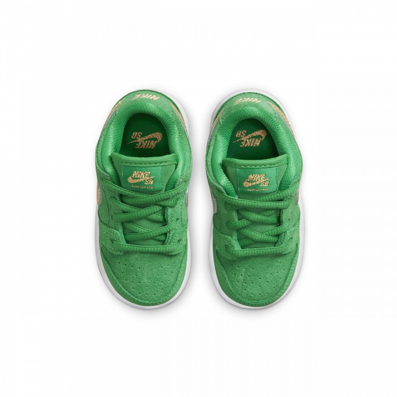 NIKE SB DUNK LOW PRO (TD) ST. PATRICKʼS DAY LUCKY GREEN/METALLIC GOLD-LUCKY GREEN