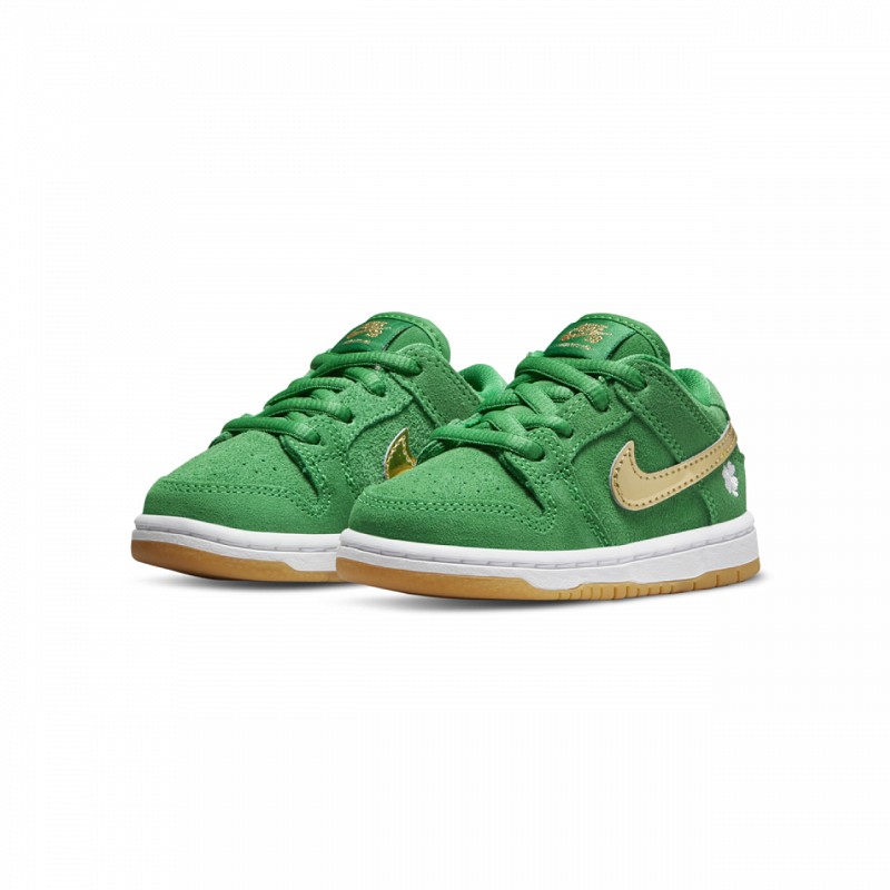NIKE SB DUNK LOW PRO (TD) ST. PATRICKʼS DAY LUCKY GREEN/METALLIC GOLD-LUCKY GREEN