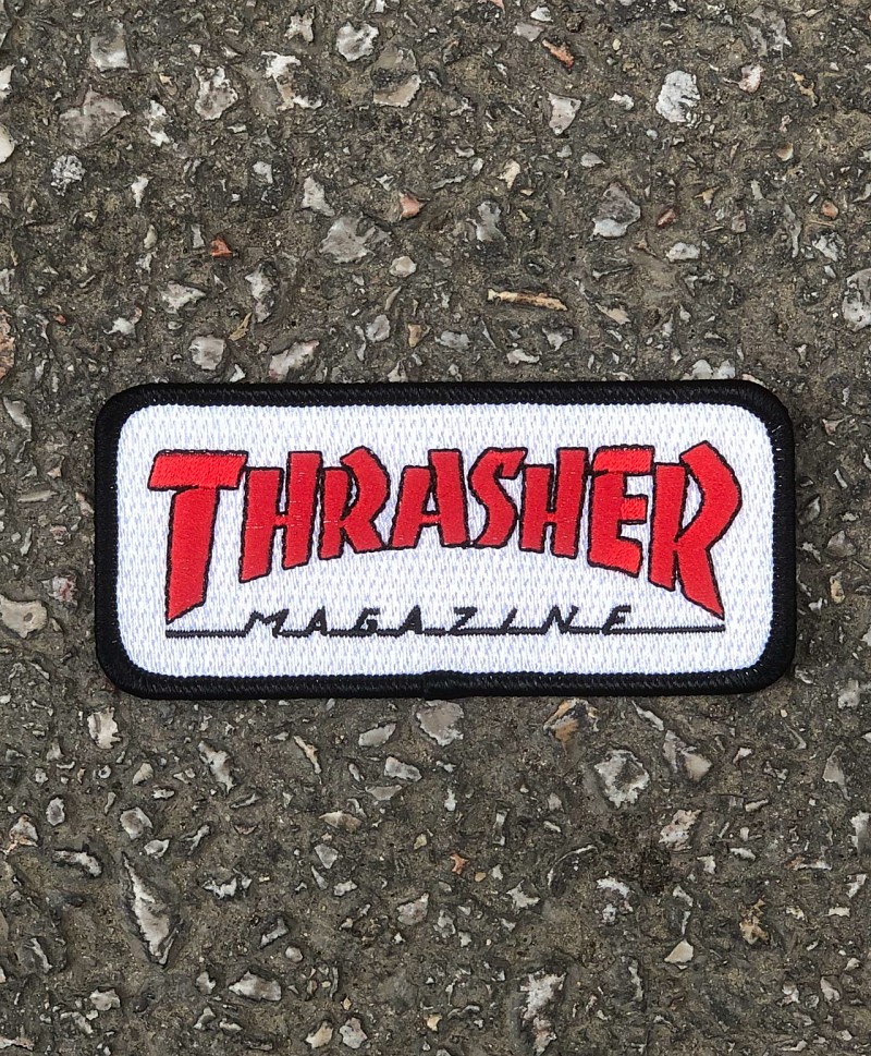 THRASHER OUTLINED PATCH WHITE