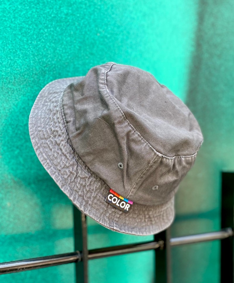 COLOR BUCKET HAT GREY