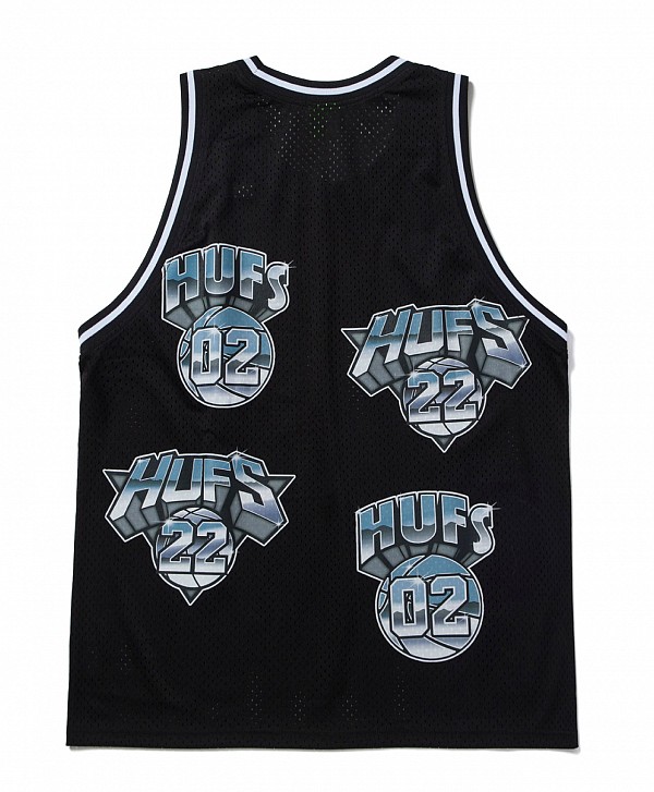 HUF BASKETBALL JERSEY BLACK