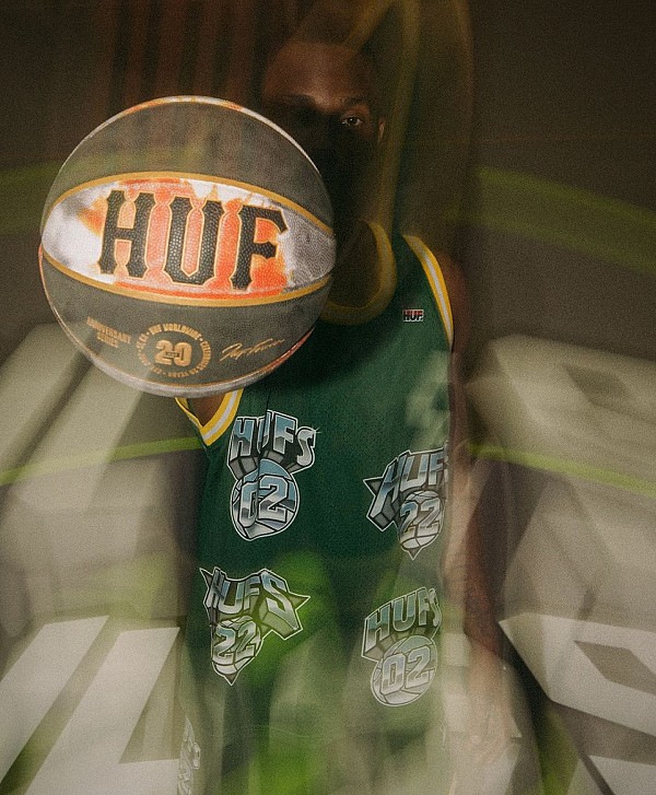 HUF BASKETBALL JERSEY GREEN
