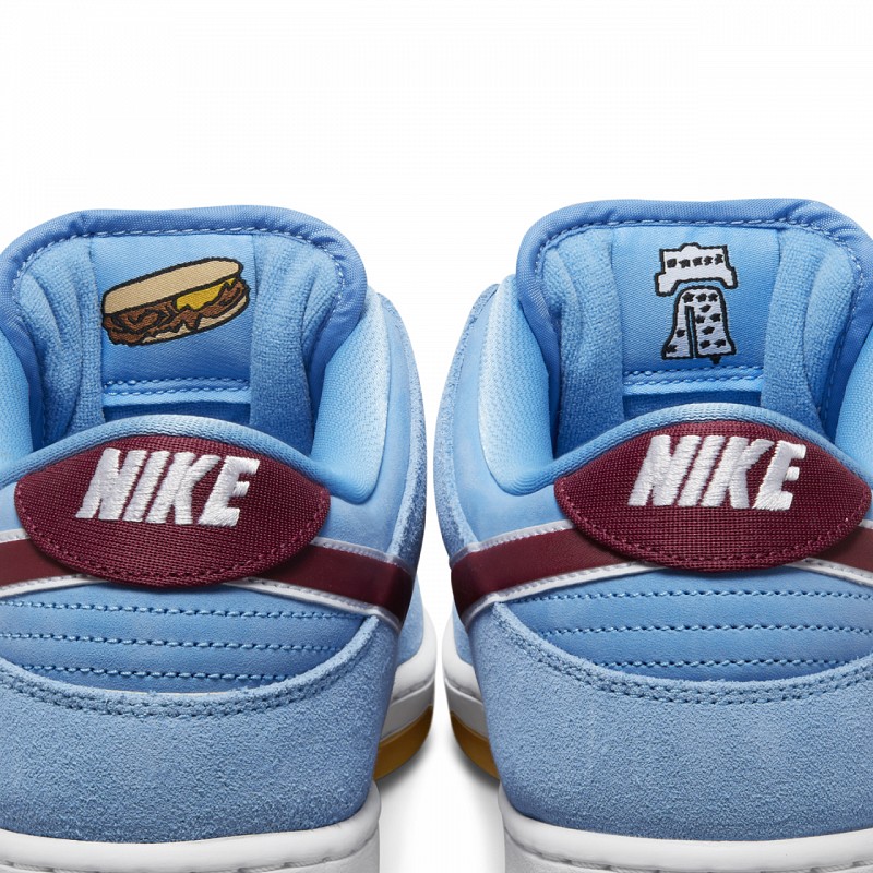 NIKE SB DUNK LOW PRO PHILADELPHIA PHILLIES VALOR BLUE/TEAM MAROON-VALOR BLUE-WHITE