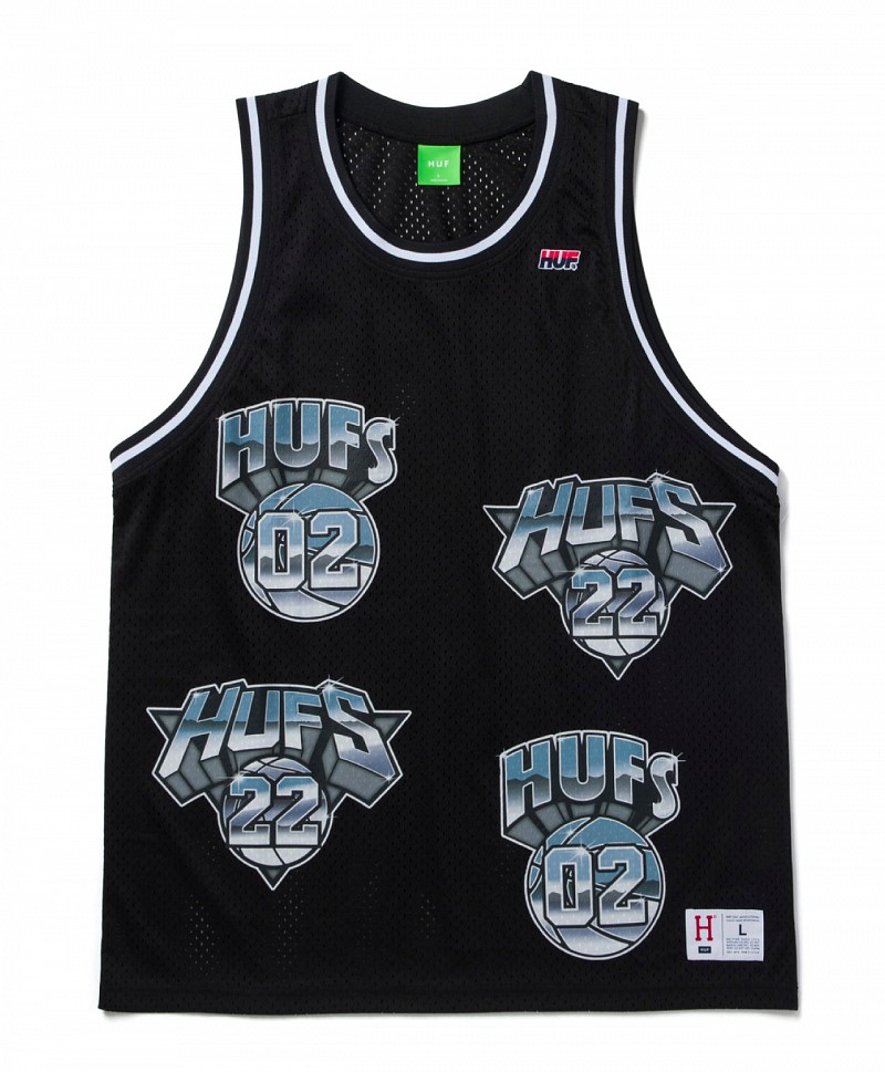 HUF BASKETBALL JERSEY BLACK