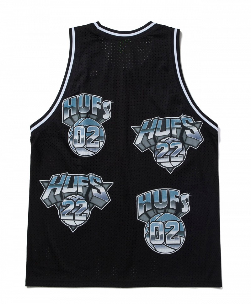 HUF BASKETBALL JERSEY BLACK