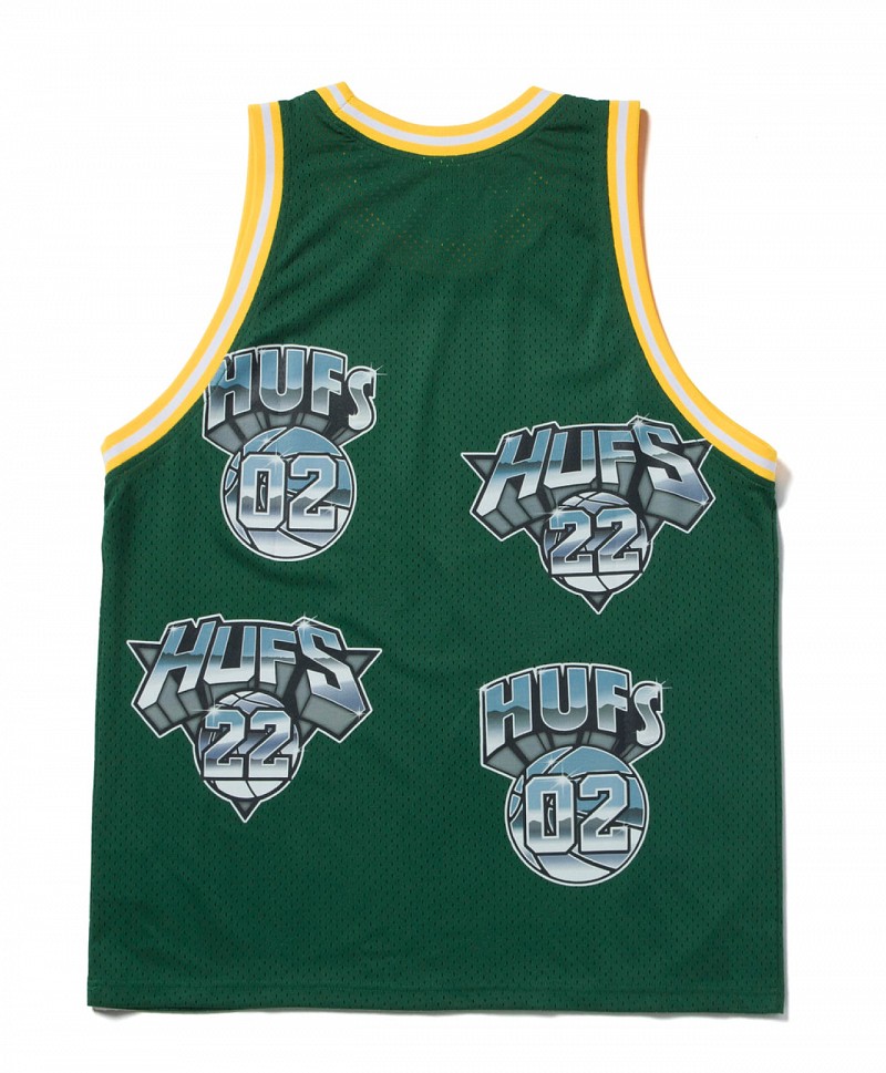 HUF BASKETBALL JERSEY GREEN