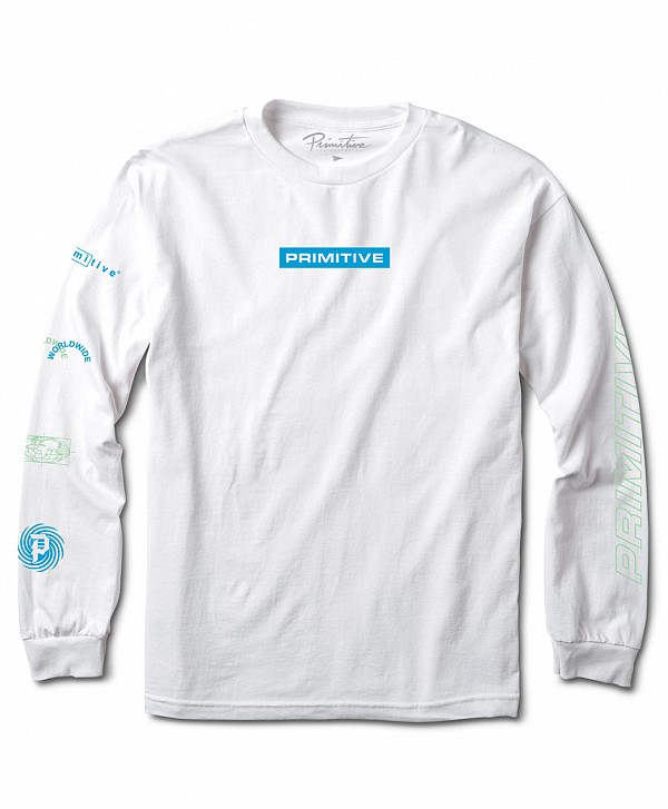 PRIMITIVE DEMO LONG SLEEVE WHITE