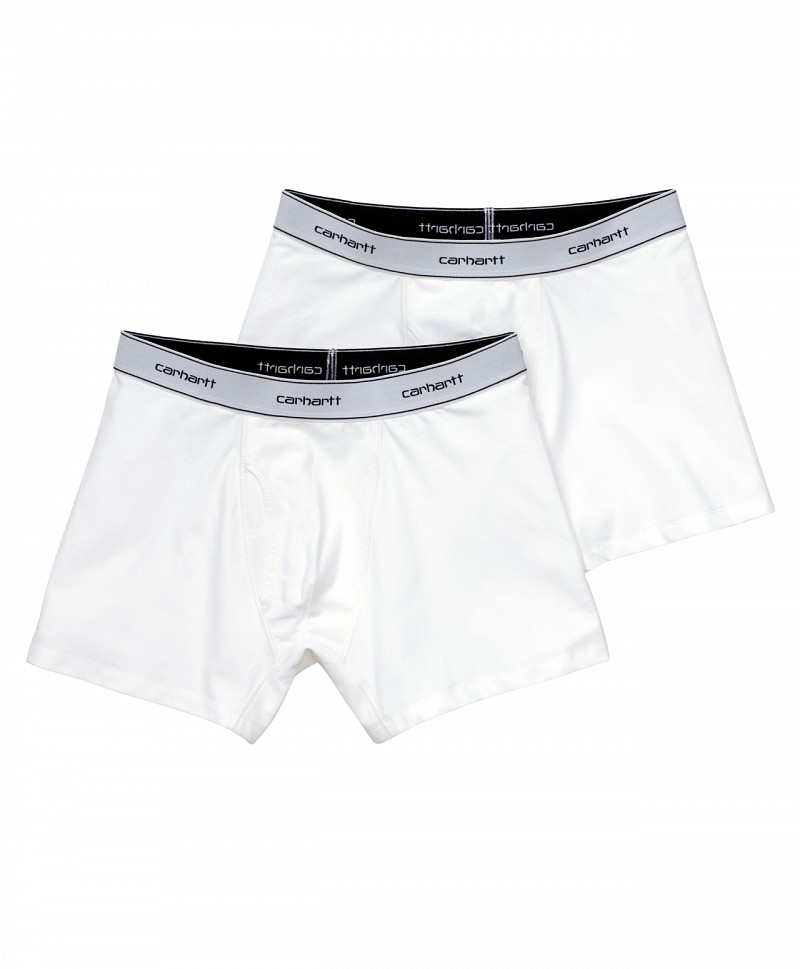 CARHARTT WIP COTTON TRUNKS 2-PACK WHITE