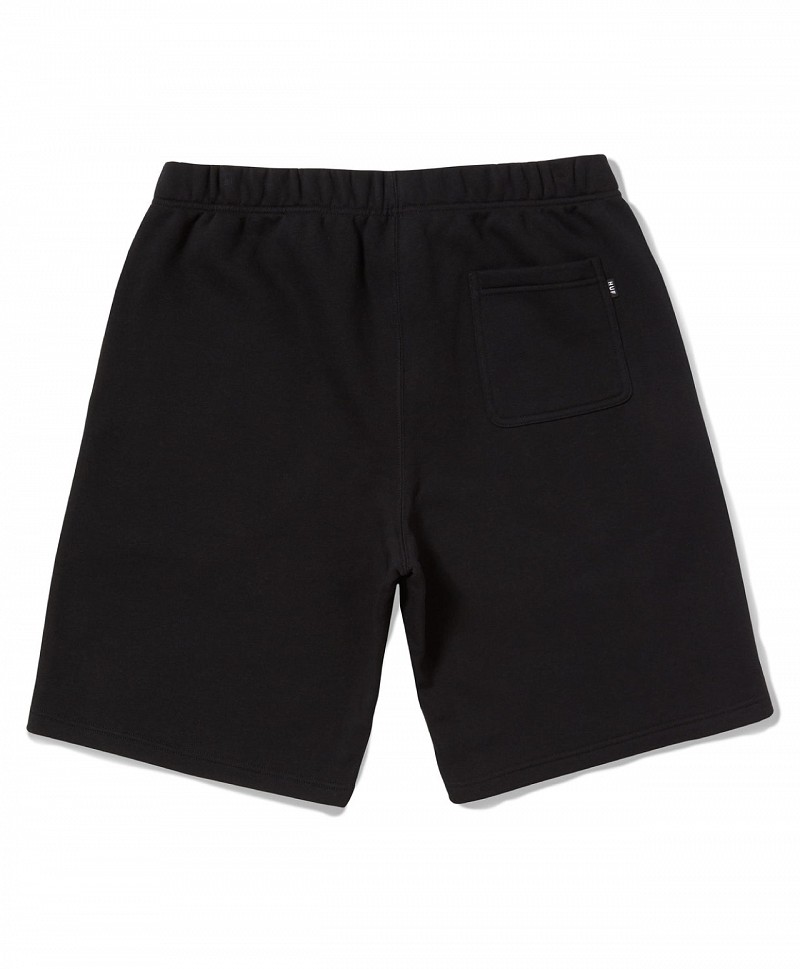 HUF X MARVEL THE HULK BATTLE FLEECE SHORT BLACK