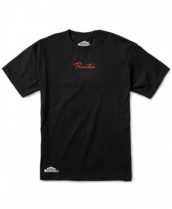 PRIMITIVE X MY HERO ACADEMIA 2 DIRTY P KATSUKI BAKUGO TEE BLACK