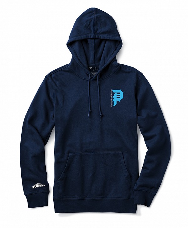 PRIMITIVE X MY HERO ACADEMIA 2 FLASHFREEZE HEATWAVE HOOD NAVY