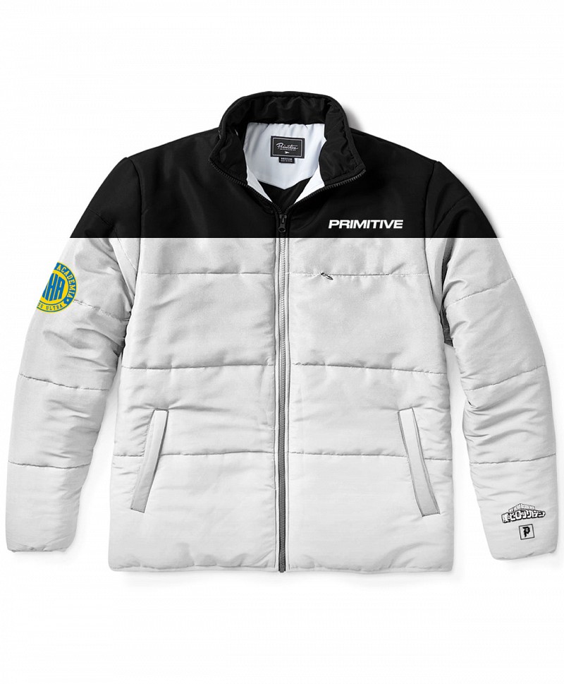 PRIMITIVE X MY HERO ACADEMIA 2 MY HERO ACADEMIA PUFFER JACKET BLACK