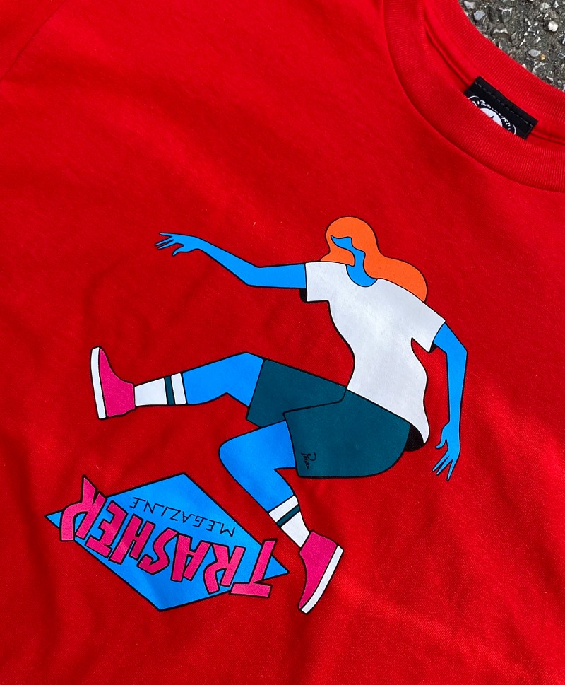 Red on sale thrasher shirt