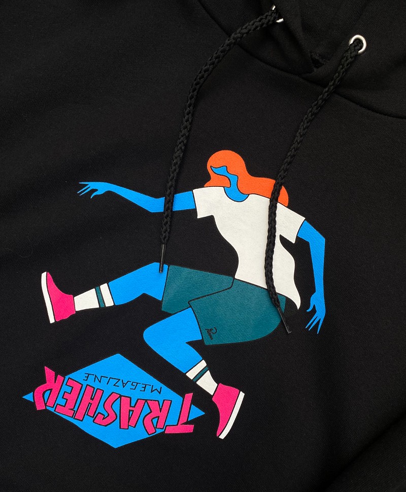 THRASHER X PARRA TRE HOOD BLACK