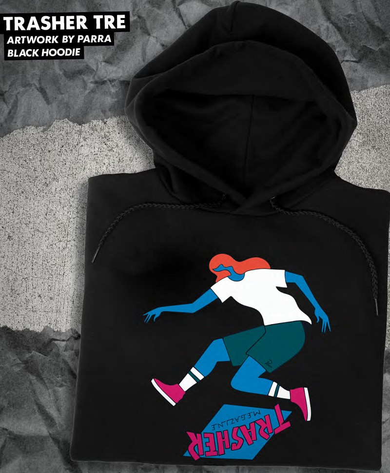 THRASHER X PARRA TRE HOOD BLACK