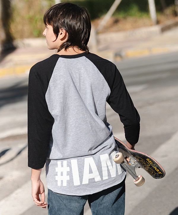 OG COLOR CHEST RAGLAN GREY/BLACK