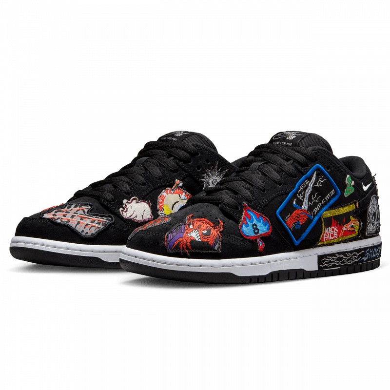 NIKE SB X NECKFACE DUNK LOW PRO BLACK/WHITE-MULTI-COLOR