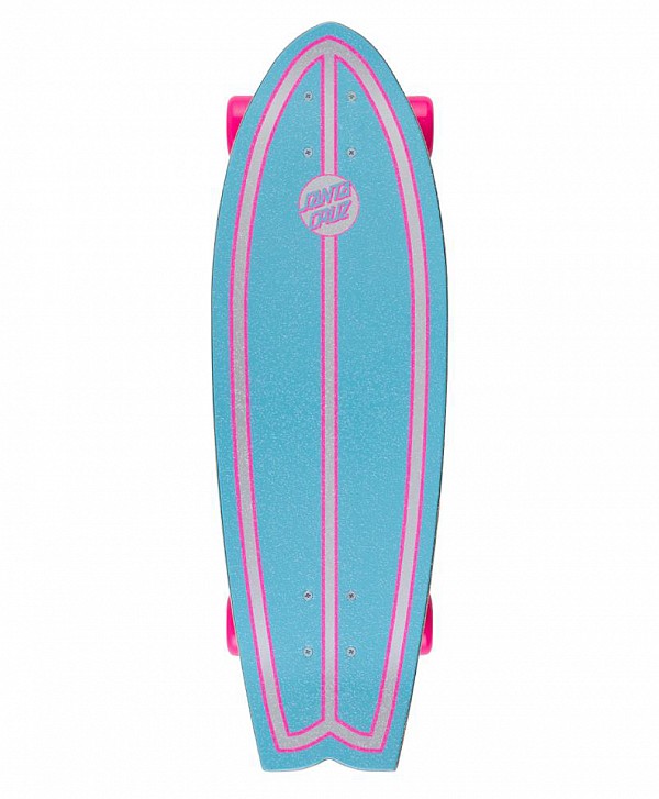SANTA CRUZ PRISMATIC DOT SHARK CRUZER 8.8" SILVER