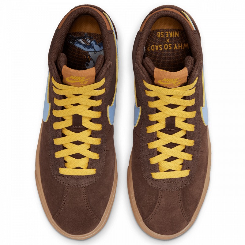 NIKE SB X WHY SO SAD? BRUIN HIGH LIGHT CHOCOLATE/LIGHT BLUE-MONARCH