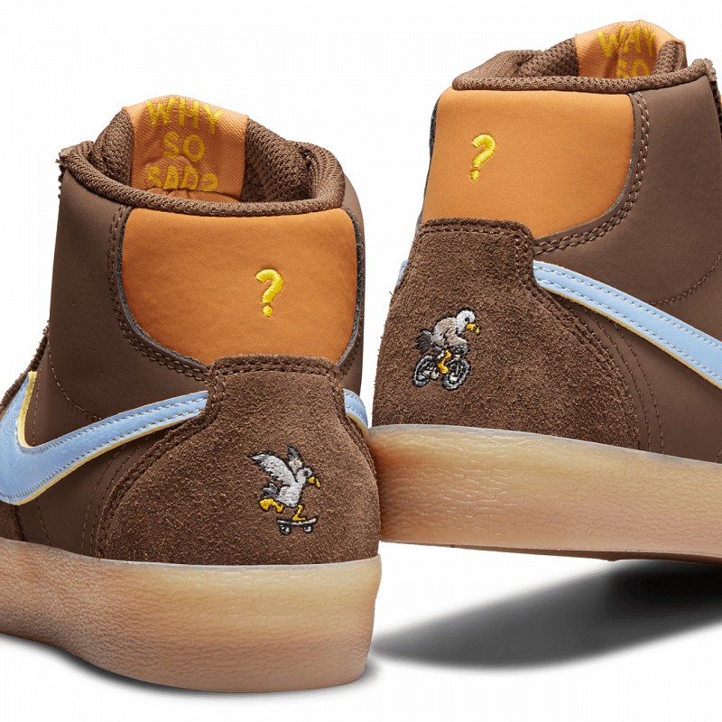 NIKE SB X WHY SO SAD? BRUIN HIGH LIGHT CHOCOLATE/LIGHT BLUE-MONARCH