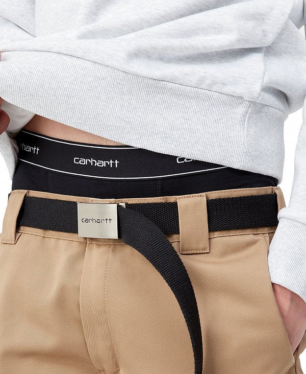 CARHARTT WIP COTTON TRUNKS 2-PACK BLACK