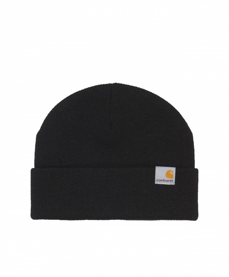 CARHARTT WIP STRATUS BEANIE LOW BLACK
