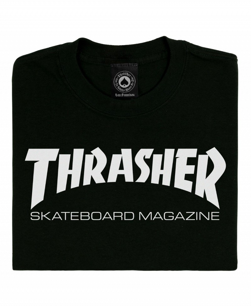 THRASHER SKATE MAG TEE BLACK