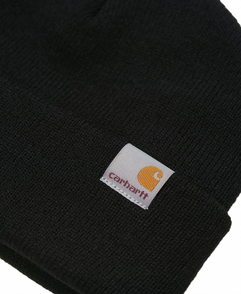 CARHARTT WIP STRATUS BEANIE LOW BLACK