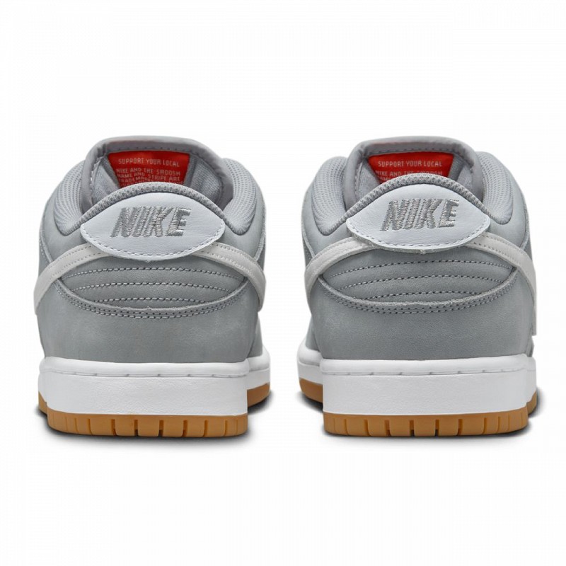 NIKE SB DUNK LOW PRO ISO WOLF GREY/WHITE-WOLF GREY