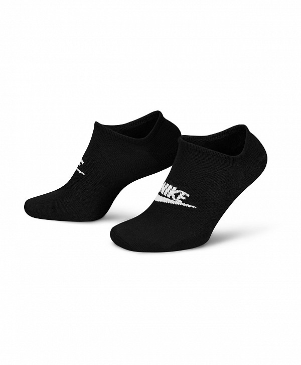 NIKE SPORTSWEAR EVERYDAY ESSENTIAL NO-SHOW SOCKS 3-PACK BLACK