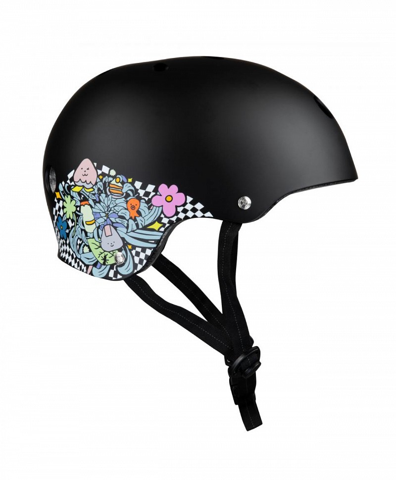 187 KILLER PADS CERTIFIED LIZZIE ADULT HELMET BLACK/FLORAL