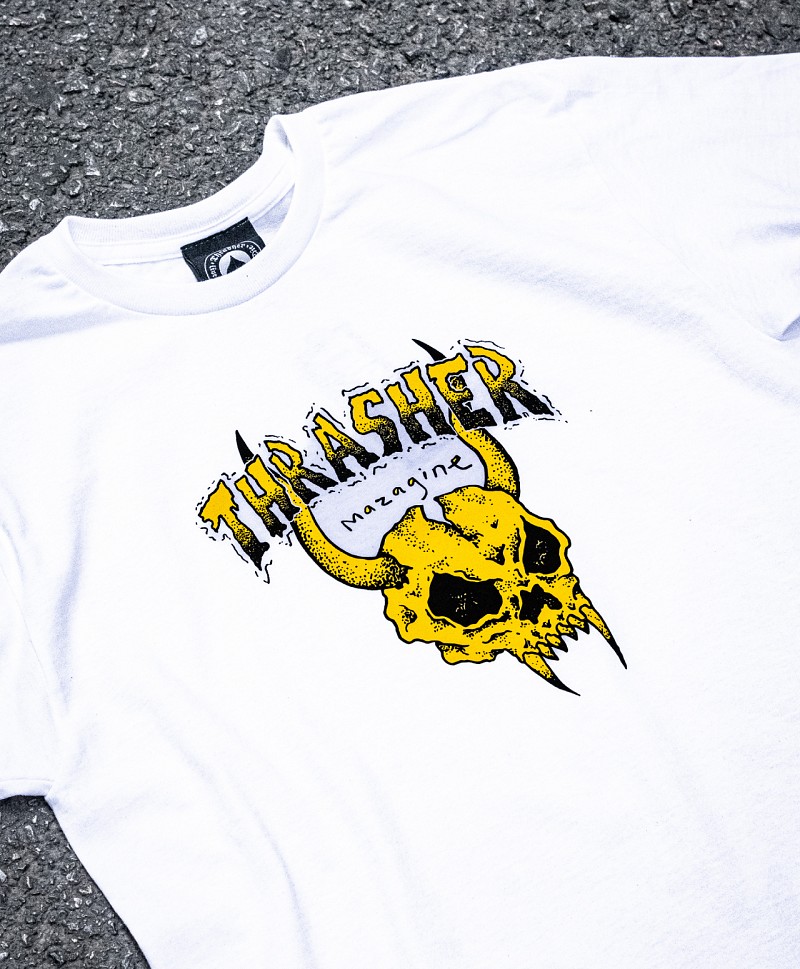 THRASHER X MIKE GIGLIOTTI BARBARIAN TEE WHITE Sold out TSHIRTS