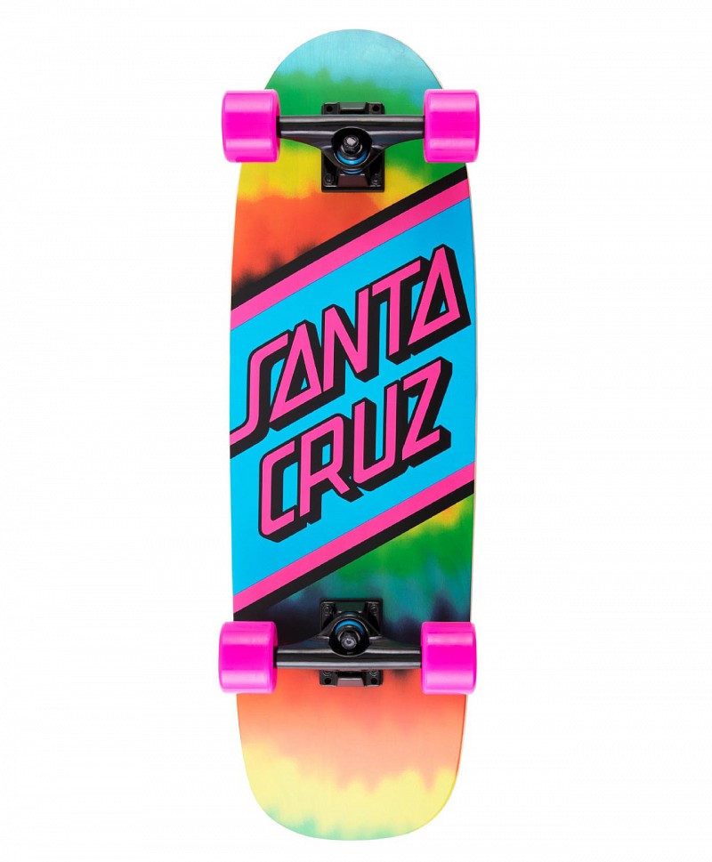 SANTA CRUZ RAINBOW TIE DYE STREET SKATE 8.79 X 29.05 MULTI