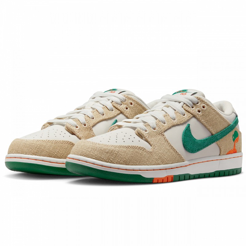NIKE SB X JARRITOS DUNK LOW PRO PHANTOM/SAFETY ORANGE-MALACHITE