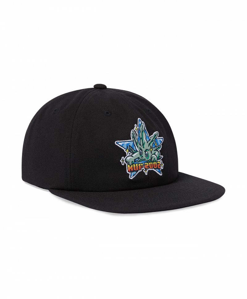 HUF BUD BOY 6-PANEL HAT BLACK