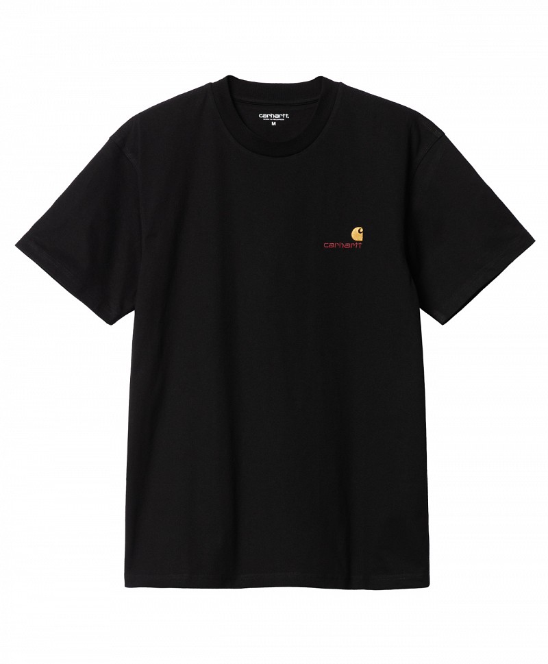 CARHARTT WIP AMERICAN SCRIPT TEE BLACK