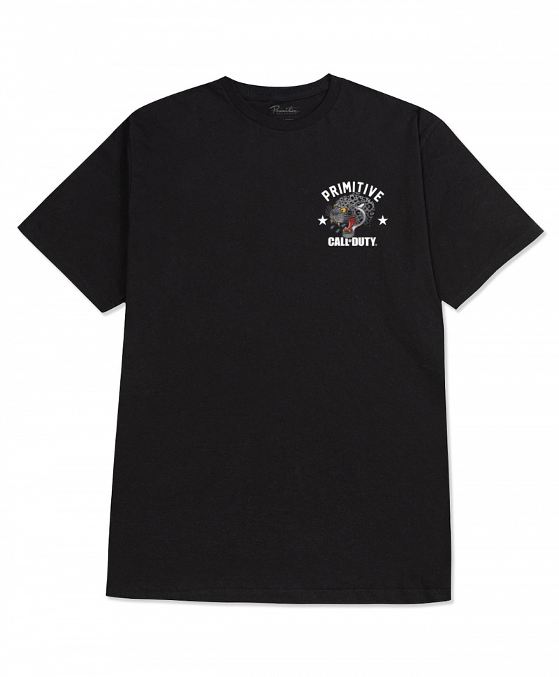 PRIMITIVE X CALL OF DUTY BLACK JAGUAR TEE BLACK