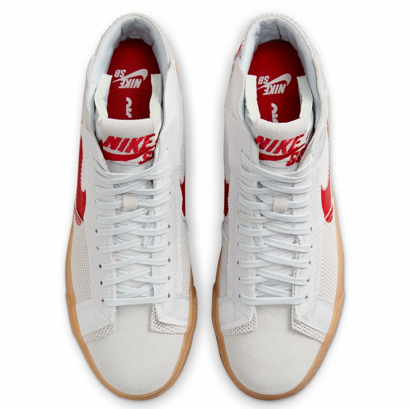 nike sb blazer white red