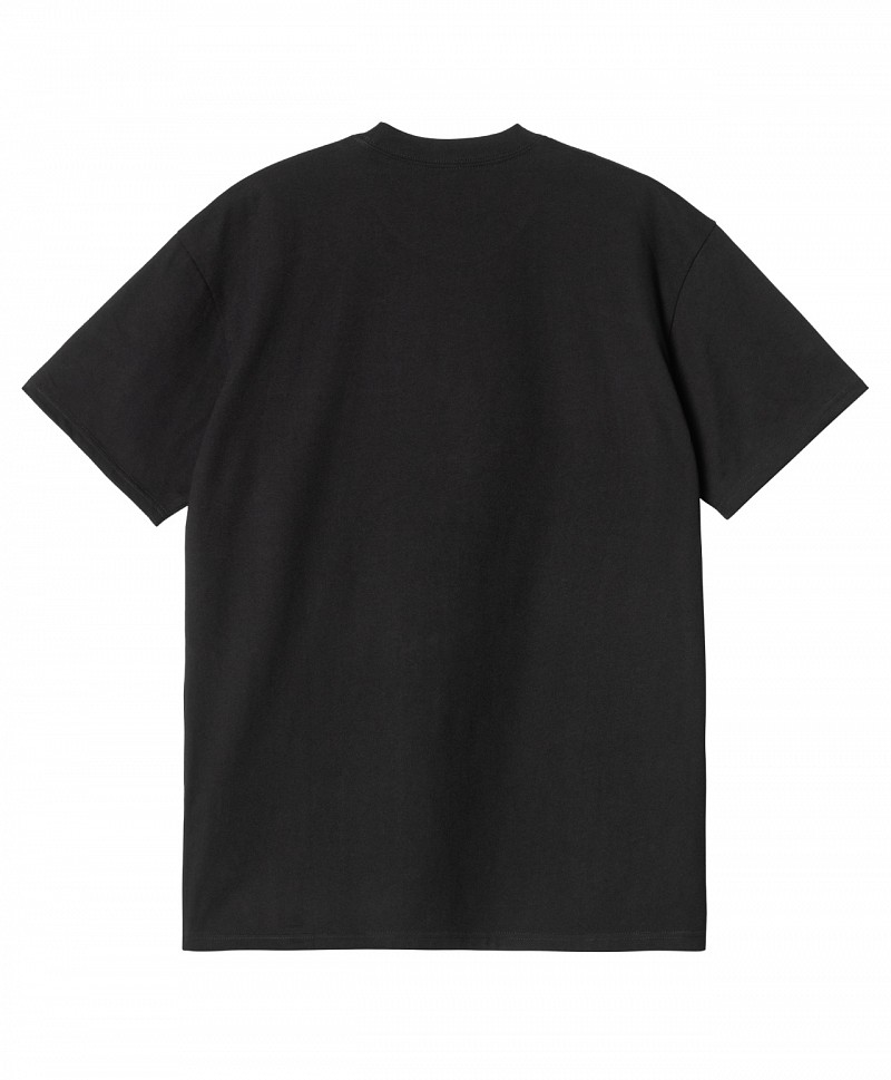 CARHARTT WIP POCKET HEART TEE BLACK/RED