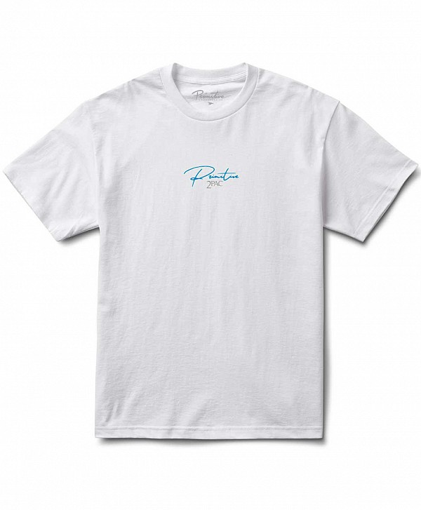 PRIMITIVE X 2PAC INJECTION LYRICS II TEE WHITE