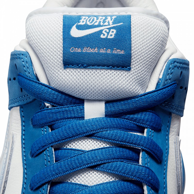 NIKE SB X BORN X RAISED DUNK LOW PRO DEEP ROYAL BLUE/WHITE-WHITE